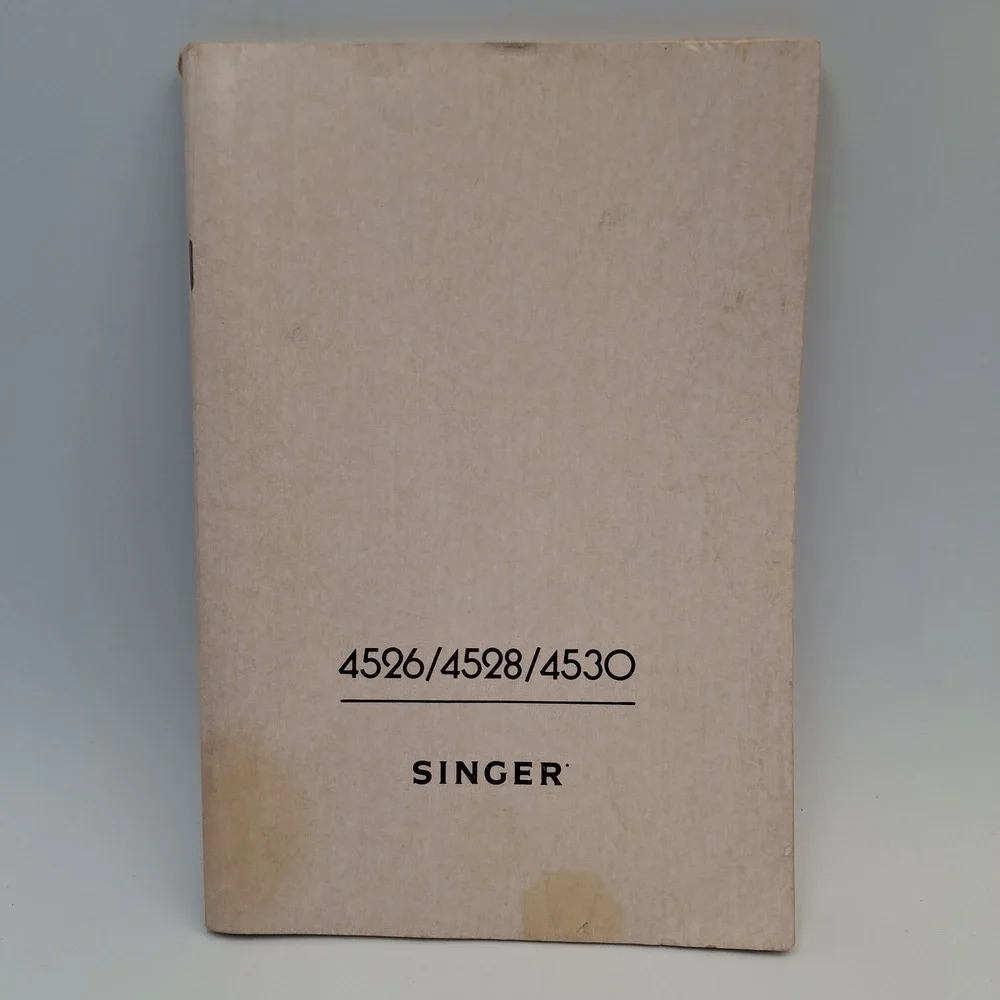Vintage Singer Sewing Machine Instruction Manual 4526 4528 4530 User Guide Book